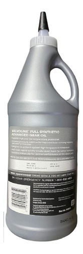 Valvoline Synpower 75w90 Aceite Fluido Para Diferencial X2