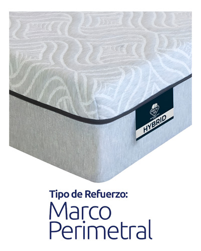 Colchón Matrimonial Spring Air Dreams In A Box Ortopédico Gris