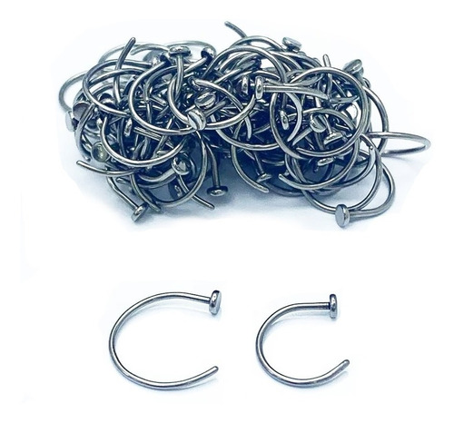 Imagen 2 de 2 de Argollitas Regulables Nariz Titanio Piercing Argentina ®