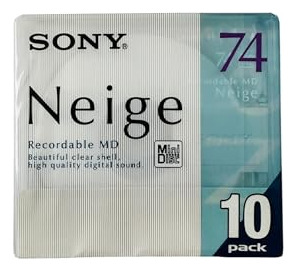Pack De Minidisc Sony Neige 74 Min 10 Unidades Grabables