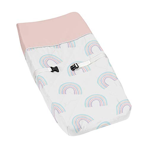 Funda Para Cambiador Pastel Rainbow, Rosa Rubor