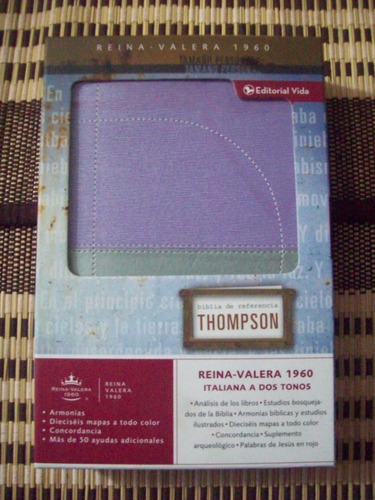Biblia Thompson Italiana A Dos Tonos Lila/plateado