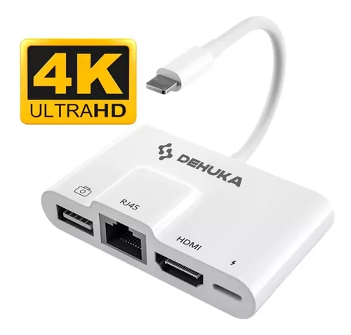 Adaptador Lightning Usb Rj45 Hdmi 4k