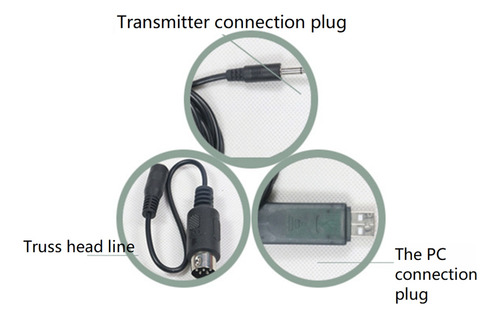 Juego De Cables Usb Para Simulador De Vuelo Flysky Fs-sm100