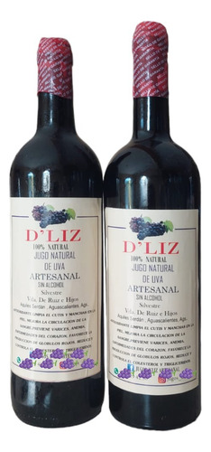12 Jugos Natural Artesanal De Uva D Liz