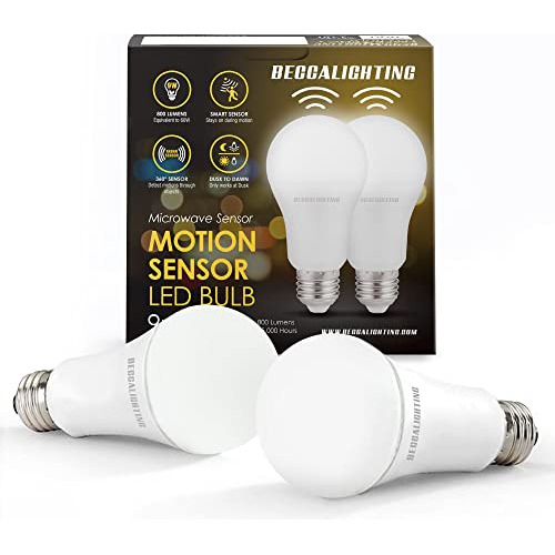 Bombilla Led Sensor De Movimiento 9w 5000k Luz Blanca D...