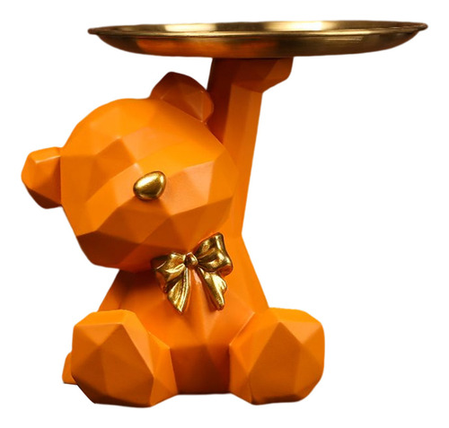 Figura De Soporte De Escultura De Almacenamiento De Oso