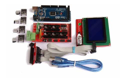 Kit 3d Arduino Mega+ramps+drv8825 X 4+lcd 12864 :: Printalot
