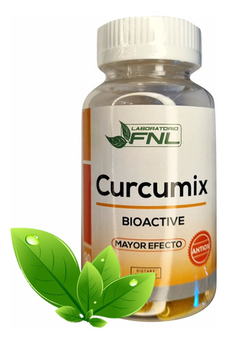 Curcuma Con Pimienta 90 Capsulas Activada Curcumix