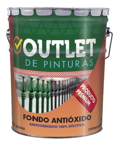 Antioxido X 20 Litro Rojo Gris Blanco Negro Verde Mate