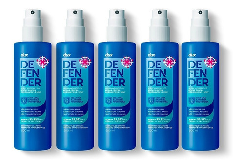 Kit Spray Antisséptico Multiuso Dux Defender - 5 Uni