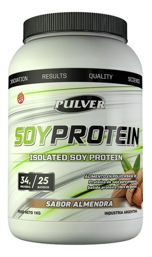 Soy Protein 1 Kg Pulver S/tacc Proteína Soja Sin Azúcar