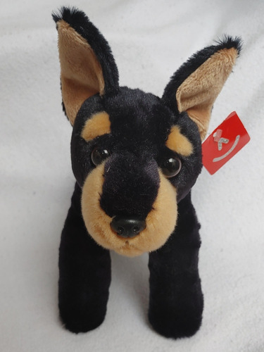 Doberman Negro Aurora Flopsie 30cms Nuevo