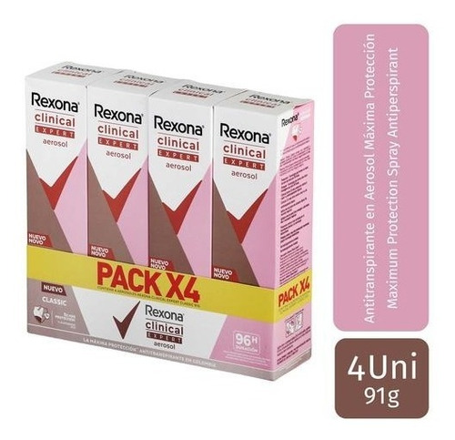 Desodorante Rexona Clínical X4 - g a $213