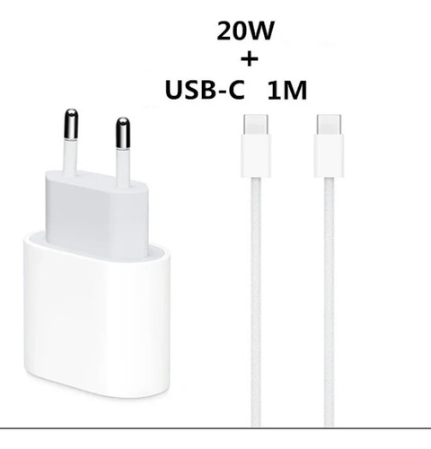 Cargador Carga Rapida 20w Compatible iPhone 15 16 Tipo C