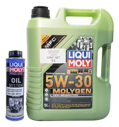 Aceite Liqui Moly 5w30 Molygen Y Aditivo Engine Flush Plus