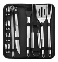 Comprar Kit Parrillero: 18 Utensilios De Acero Inox.