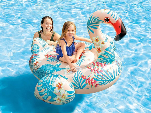 Flotador Inflable Flamingo C/ Agarre P/ Piscina 1.42mx97cm