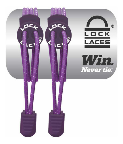 Cadarço Elastico Lock Laces Roxo