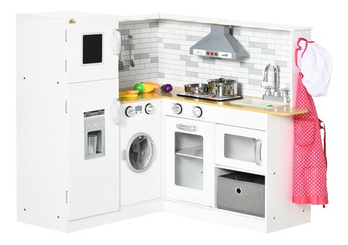 Qaba Cocina De Madera Para Niños, Cocina De Juego De Simulac