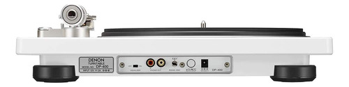 Tocadiscos Denon Dp-400 Blanco Semiautomático 33/45/78 Rpm