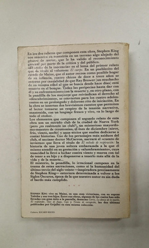 El Cuerpo - Stephen King - Grijalbo - 1983 (Usado)