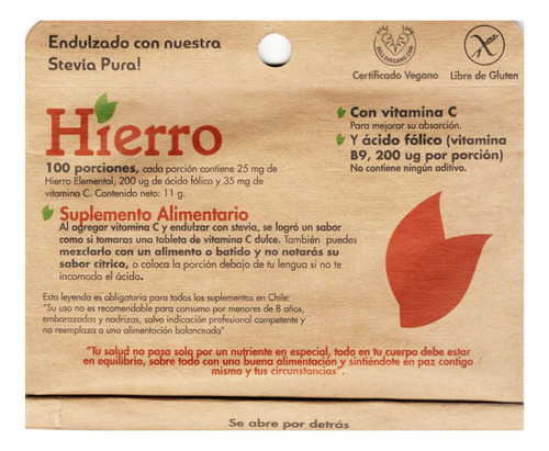 9 Meses Hierro + Vitam C 3 Sobres Sabor Limon Anemia Folico