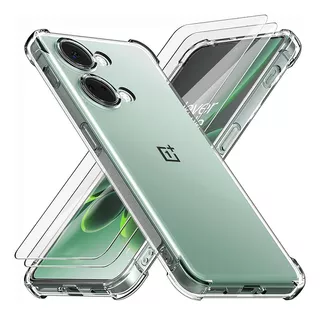 Funda Case Tpu Transparente Para Oneplus Nord 3 5g +2 Micas