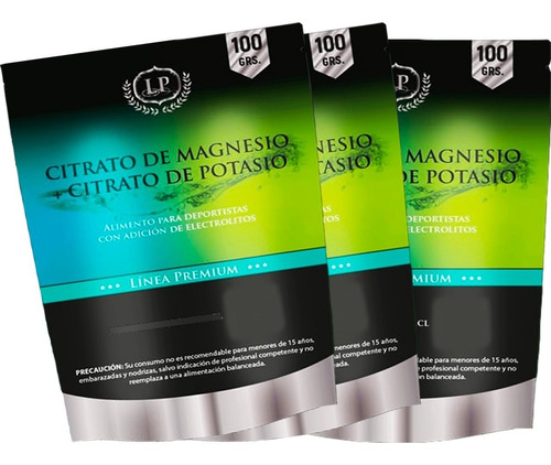 3 Citrato De Magnesio + Citrato De Potasio (pack Premium)