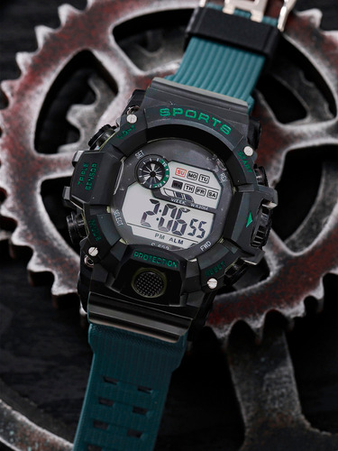 Reloj Digital Deportivo Contra Agua Alarma Cronometro Hombre Bisel Ab