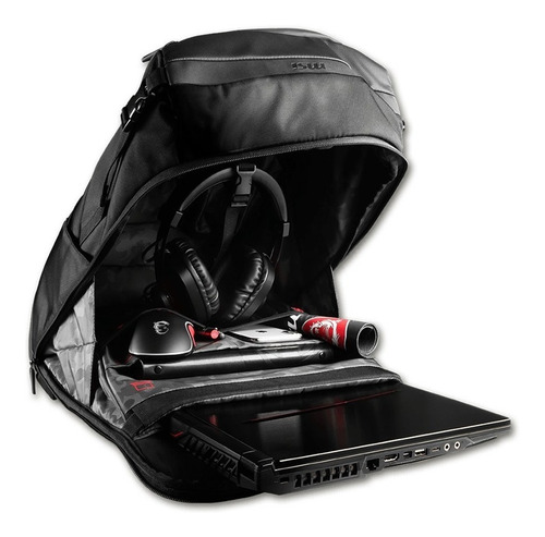 Imagen 9 de 10 de Mochila Para Notebook Hasta 17,3 PuLG Msi Gamer Original