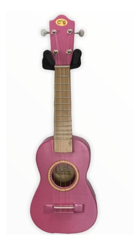 Ukelele Soprano Cg Rosa Con Funda 