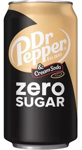 Refresco Dr Pepper Cream Soda Zero Sugar 12 Pack Importado