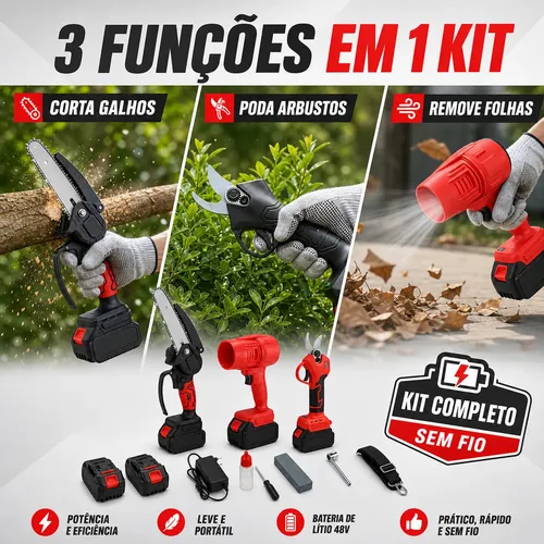 Power tree2本セット Kit Motosserra Tesoura De Poda Soprador Turbo E Extensor 48v