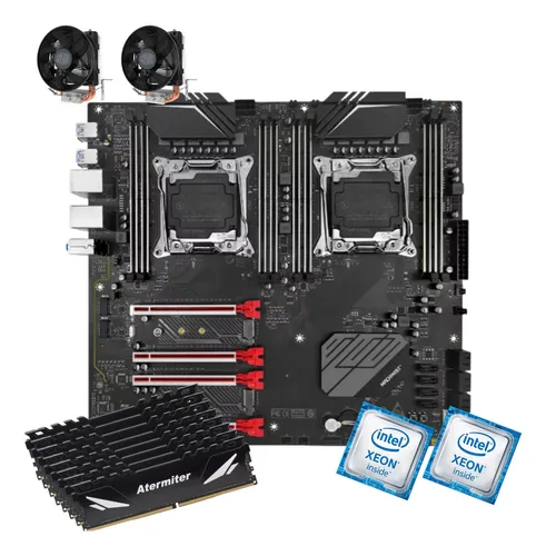 comprar Kit Intel Dual Xeon X99 D8 Max 2x E5 2697 V4 Ecc Ddr4 128gb