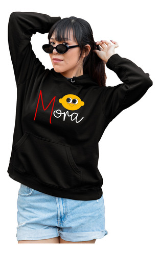 Sudadera Basica De Capucha Cantante Mora Noche Loca