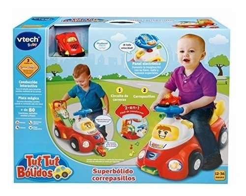 Buggy Y Pista Autos Bebe 2 En 1 Interactivo Vtech- Mvdkids