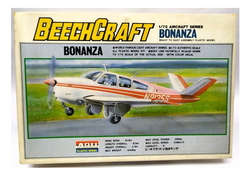 Modelo Escala 1/72 Para Armar Maqueta Del Beechcraft Bonanza