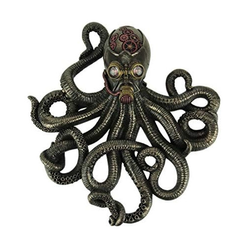 Adorno De Pared Estilo Steampunk Forma De Pulpo Y Respi...