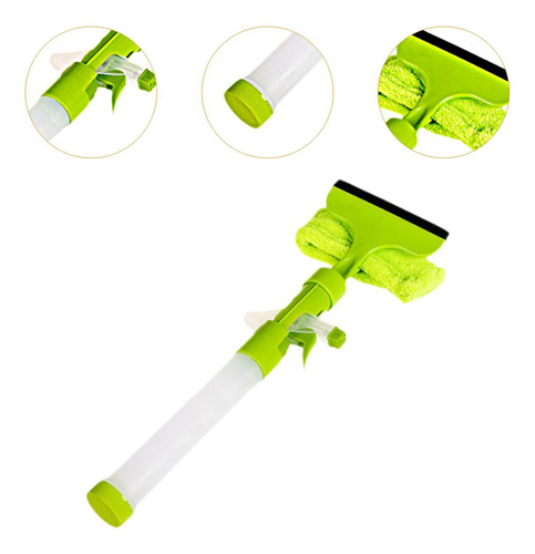 Limpiador De Ventanas Profesional Para Baño Exterior Verde