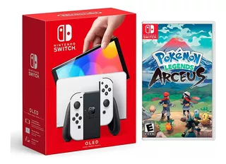 Consola Nintendo Switch Oled Blanco + Pokémon Legends Arceus