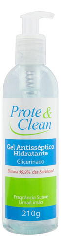 Álcool Gel Limão Prote & Clean Frasco 210g