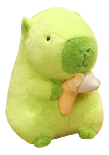 2024 Capivara De Pelúcia - Verde, Segurando Bananas