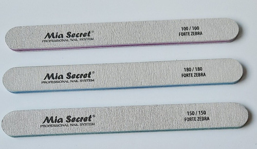 Pack X 3 Limas Mia Secret/limas Rectas Gramaje 100/150/180