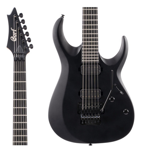 Guitarra Cort X500 Menace Black Satin - Tremolo Floyd Rose