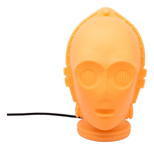 Luminária Usare C3po Robô Star Wars Disney Droid Andróide Estrutura Amarelo