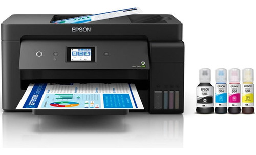 Impresora a color multifunción Epson EcoTank L14150 con wifi negra 100V/240V