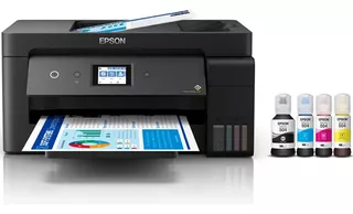 Impresora a color multifunción Epson EcoTank L14150 con wifi negra 100V/240V