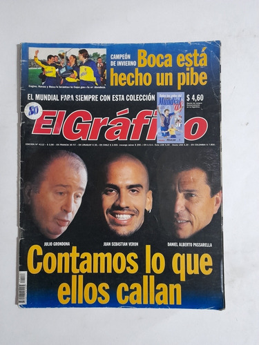 El Grafico 4112 Boca Vs Racing,chilavert,tyson,turco Garcia