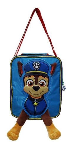 Imagen 7 de 9 de Kit Paw Patrol Kinder Marshall Mochila Carro + Lonchera